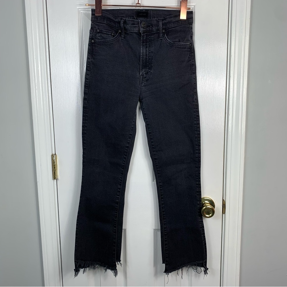 Mother The Insider Crop Two Step Fray Jeans Not Guilty Size 28 - Picture 5 of 10